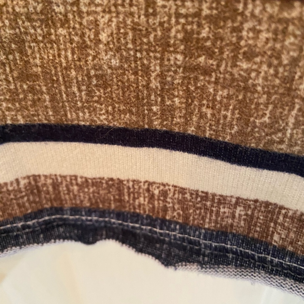Boutique. Striped Brown and Blue Women's Top by “Entro” - Picture 6 of 8